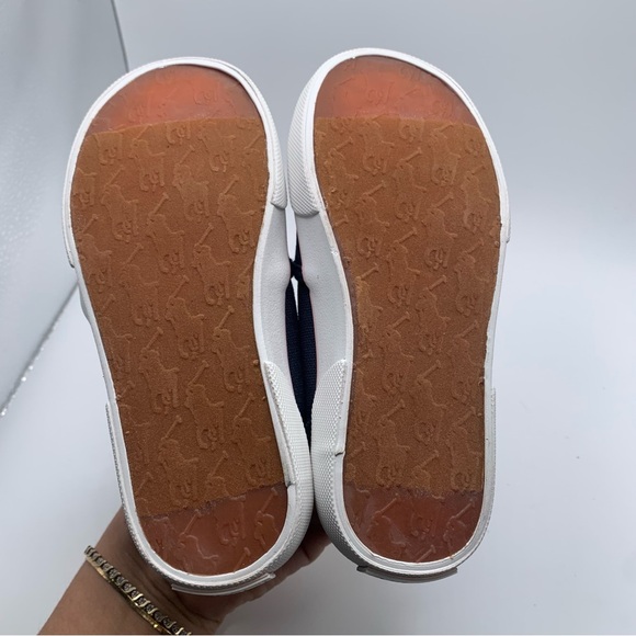 NWB Polo Ralph Lauren Kids Girls' Meah Sneaker, Navy Pink Girls US 10 M 541 - Picture 7 of 9